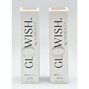 2 Huda Beauty GloWish Multidew Vegan Skin Tint Foundation Shade 04 Light Medium